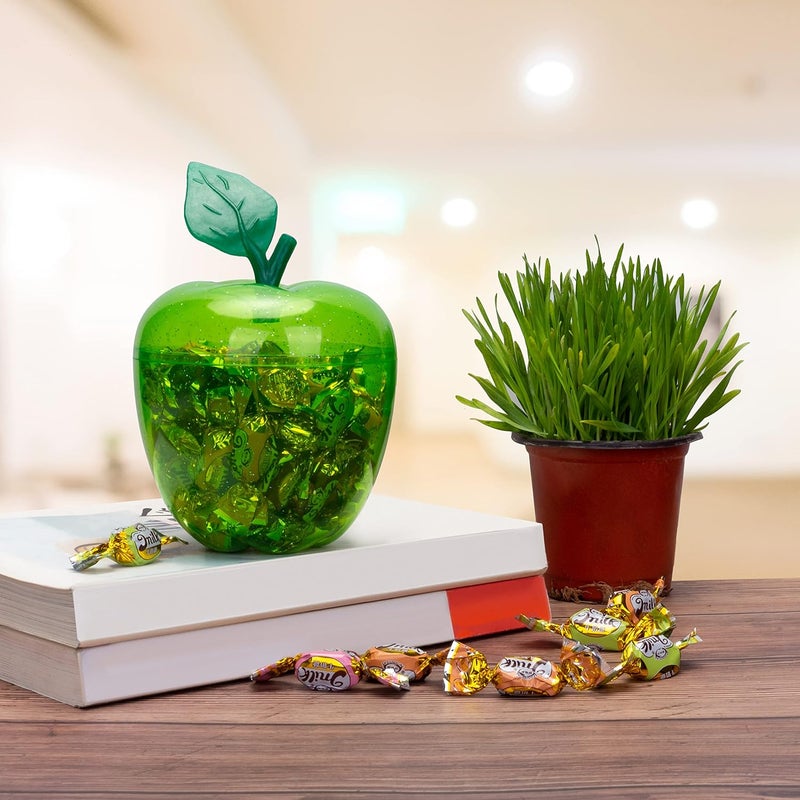 HANZE Large Green Apple Container, Apple Shaped Candy Toy Filling Containers Jar, Back To School Teacher Appreciation Gift, Wedding Party Ornaments Christmas Decorations Supplies Favors - Image 2